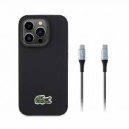 ���� ��� iPhone 16 Pro Lacoste Woven Iconic Petit Pique Magsafe �� ������� Type -C (�����-LCHMBCCP16LPVCK)