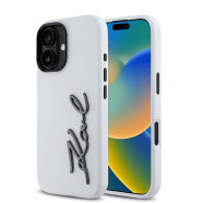 ���� ��� iPhone 16 Karl Lagerfeld �Signature Metal Logo Collection� Hard Case ���� ���������� ��� �������� (����� � KLHCP16SSCMSMVH)