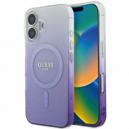 ���� ��� iPhone 16 Guess Glitter Gradient Hard Case ���� ���������� ��� ������ �������� (��� � GUHMP16SHGRCELU)