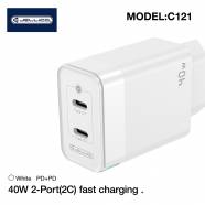 ��������� Jellico C121 GaN 40W PD QC 3.0 Fast Charger (�����)