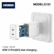��������� Jellico C121 GaN 40W PD QC 3.0 Fast Charger (�����)